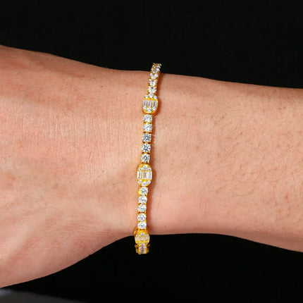 5.5mm S925 Moissanite Pills Tennis Bracelet