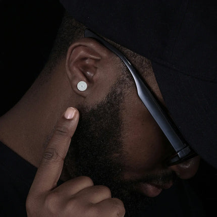 S925 Moissanite Cluster 4 Layers Halo Stud Earrings