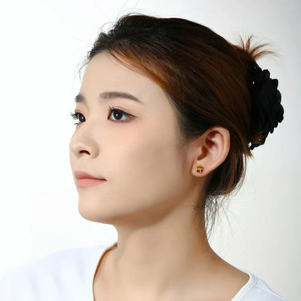 S925 Tiger's Eye Stone Snake Stud Earrings