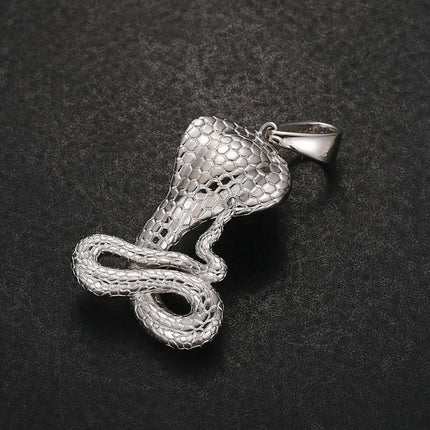 S925 Moissanite Solid King Cobra Pendant The S925 Moissanite Solid King Cobra Pendant channels the primal elegance of the jungle king into wearable luxury.